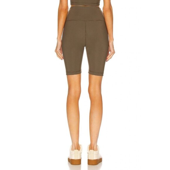 WARDROBE.NYC Bike Shorts in Military Green XSmall New Womens Tights Leggings - Picture 2 of 16